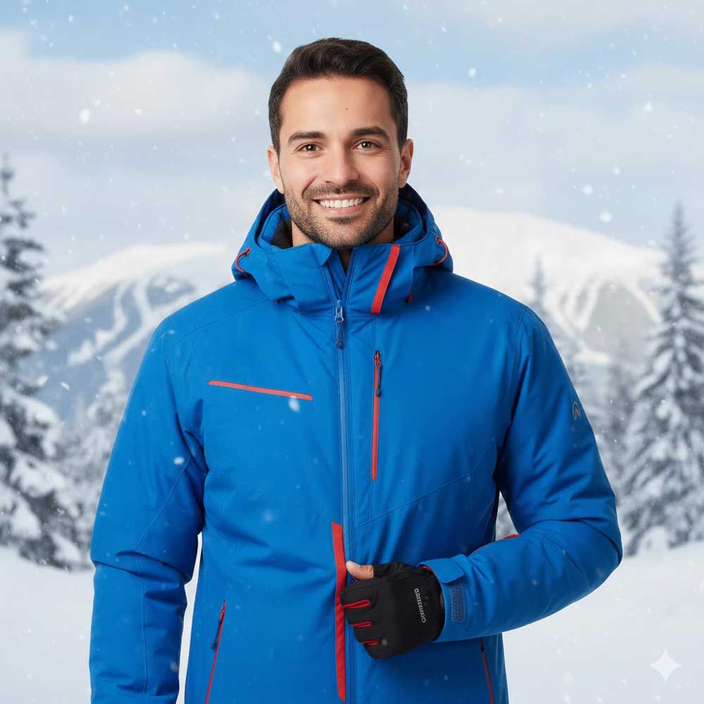 Μπουφάν Northfinder men’s insulated jacket ski thermal-loft 2L Demetrius Blue