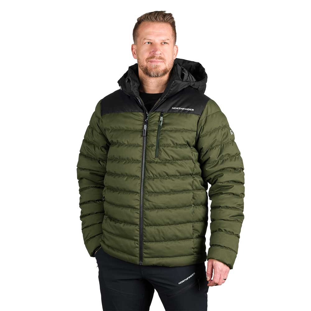 Μπουφάν Northfinder men's winter sports jacket Milosh BlackDkGreen