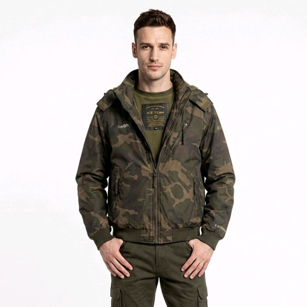 Μπουφάν ανδρικό Ice Tech Bomber CamoGreen