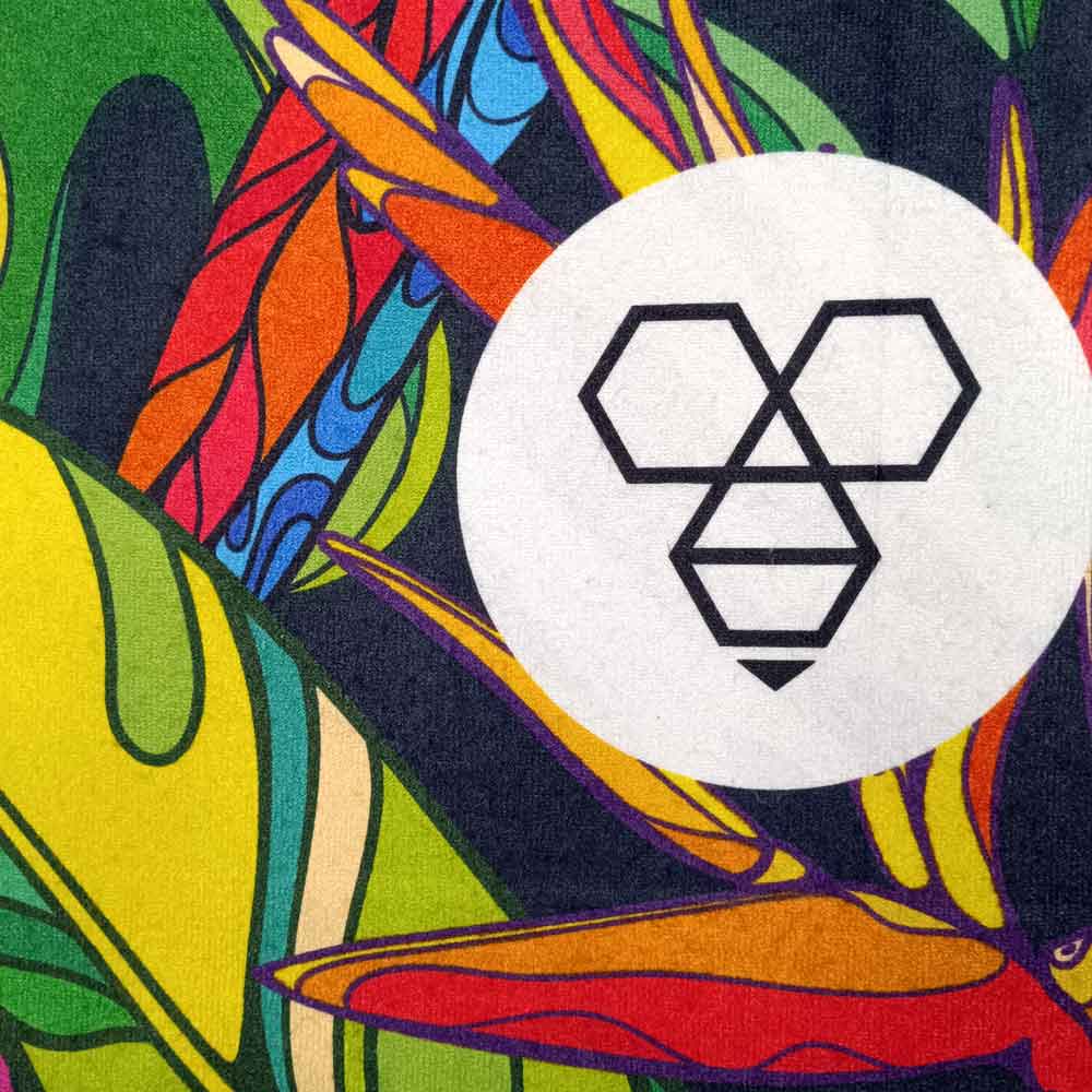 Πετσέτα θαλάσσης Bee Unusual Parrot Jungle Beach Towel 90x150cm Blue/Red