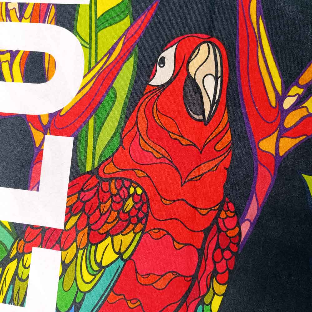 Πετσέτα θαλάσσης Bee Unusual Parrot Jungle Beach Towel 90x150cm Blue/Red