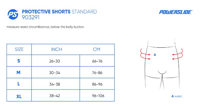 Προστατευτικό σορτς unisex Powerslide Standard Protective Shorts Μαύρο