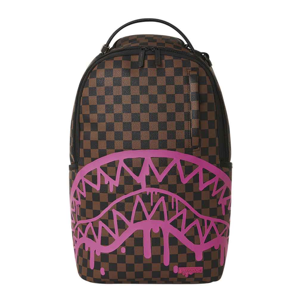 Τσάντα πλάτης Sprayground Pink Drip Brown Check Dlx Backpack 910B5077NSZ Brown