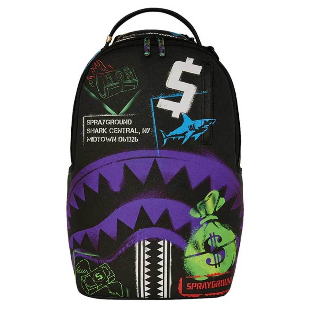 Τσάντα πλάτης Sprayground Shark Central Stencils Black DLXSV Backpack