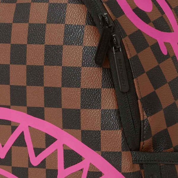 Τσάντα πλάτης γυναικεία Sprayground Pink Drip Brown Check Savage Backpack 910B5332NSZ Brown