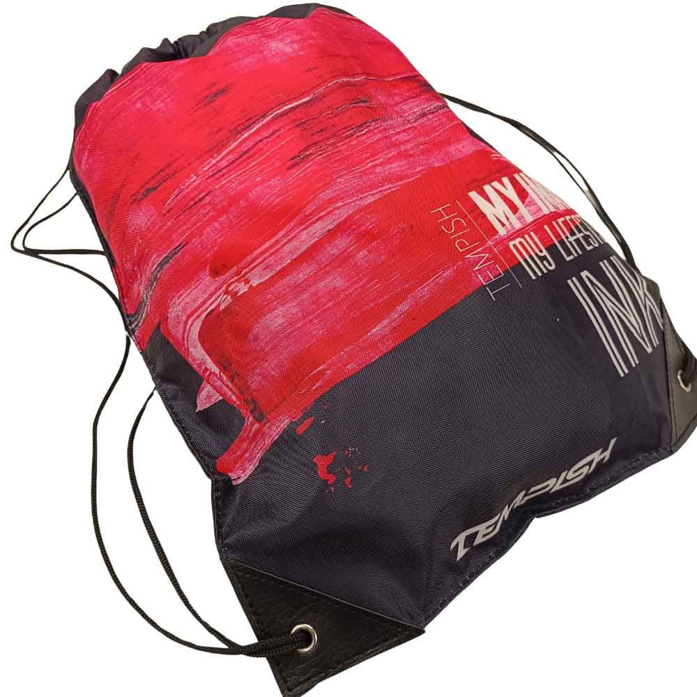 Τσάντα πλάτης με κορδόνια Tempish Hitts Black Ink