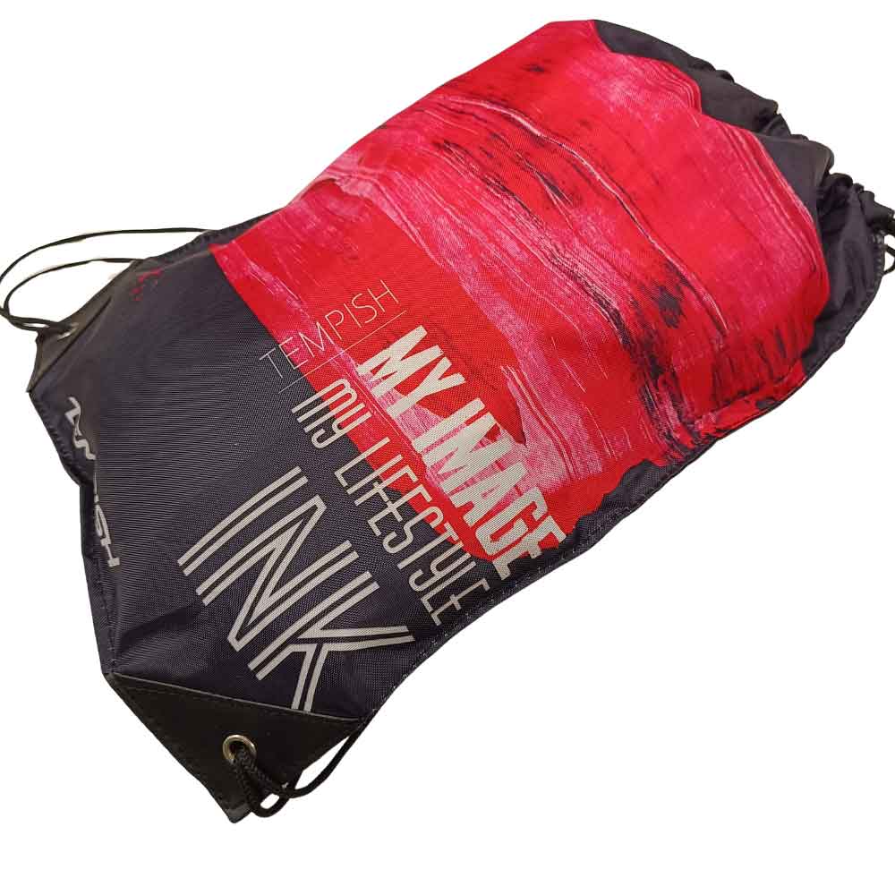 Τσάντα πλάτης με κορδόνια Tempish Hitts Black Ink