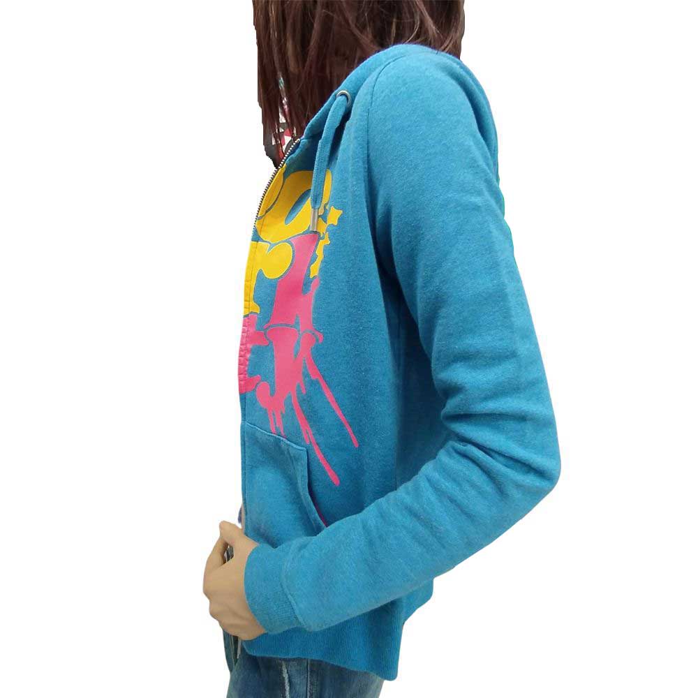 Φούτερ ζακέτα γυναικεία Zoo York Straw Blown Hoodie Blue Heather