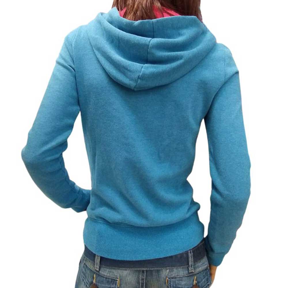 Φούτερ ζακέτα γυναικεία Zoo York Straw Blown Hoodie Blue Heather